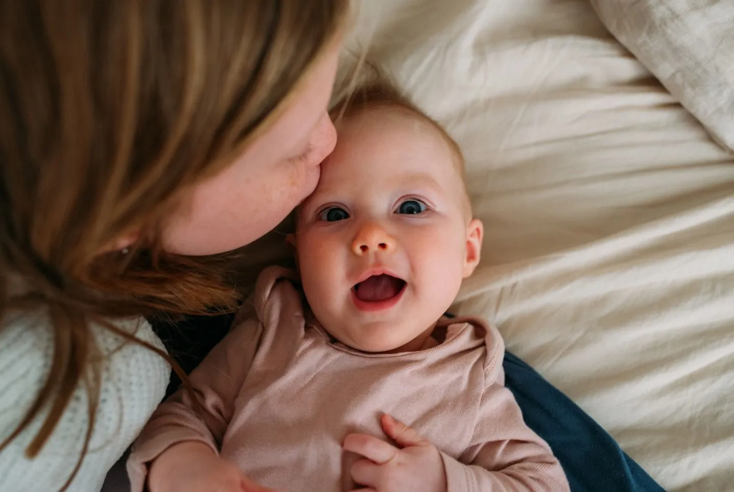 A joyful family moment.